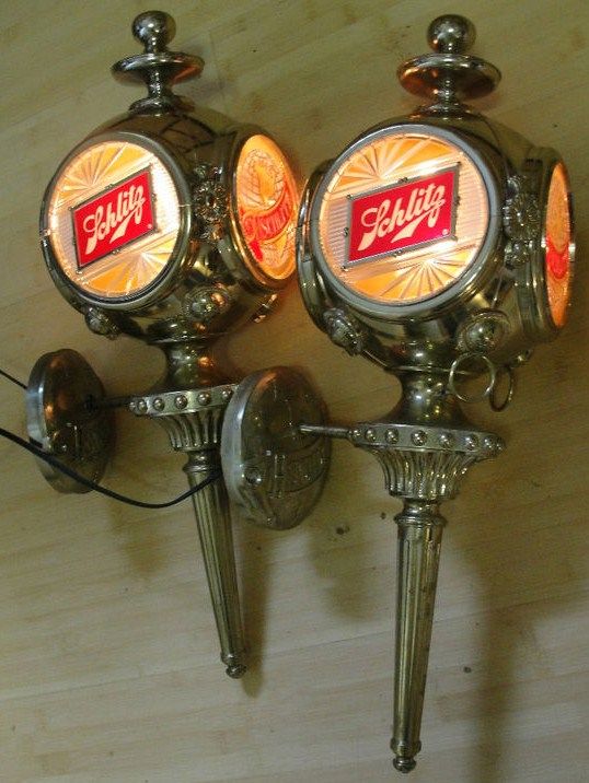 Schlitz Beer Electric Lamp Sconces Wall Mount