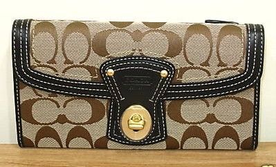Signature Legacy Wallet Black Leather Trim 41955