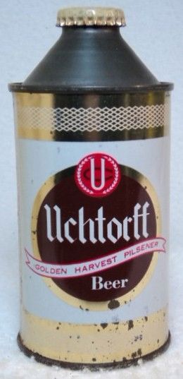 Uchtorff 4 alcohol statement cone top beer can