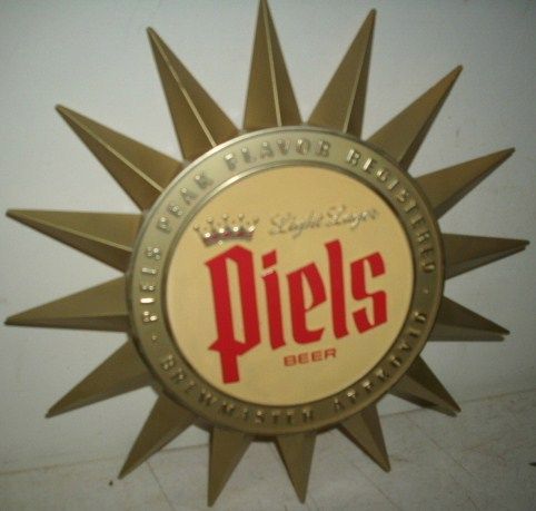 Vintage 1964 Piels Starburst Beer Sign