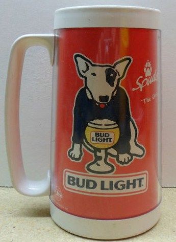 Vintage 1986 Bud Light Spuds Mackenzie Thermo Mug Stein Vintage 1986 Bud Light Spuds Mackenzie Thermo Mug Stein