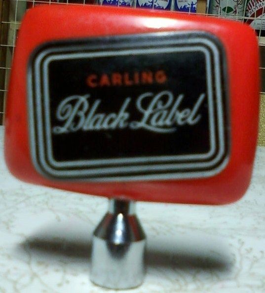 Vintage Carling Black Label Beer Tap Bottle Cleveland Ohio