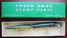 Vintage Creek Chub Giant Pikie w/Original Box-Model