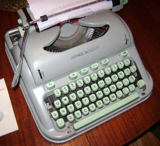 Vintage Hermes 3000 Manual Typewriter