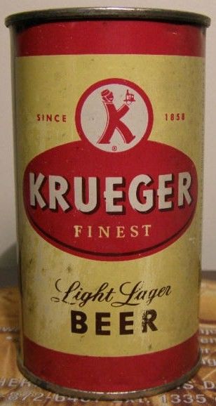 Vintage Krueger Light Lager Flat Top Beer Can