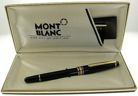Vintage Montblanc Fountain Pen 14K Gold 4810 Nib Black