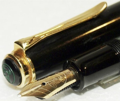Vintage Pelikan M 400 Green Striated 1980s