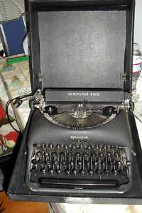 Vintage Remington Rand Deluxe 5 Typewriter 1940s
