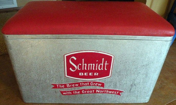 Old Schmidt Beer Cooler-Ice Chest Old Schmidt Beer Cooler-Ice Chest