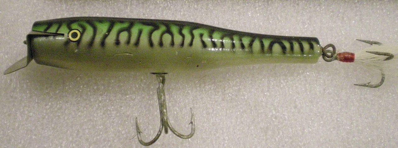 Vintage Stan Gibbs Swimming Trolling Lure Plug 5.5 inch