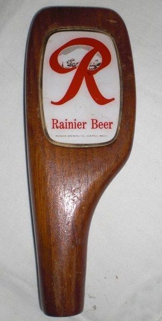 Vintage Wood Rainer Beer Tap Handle