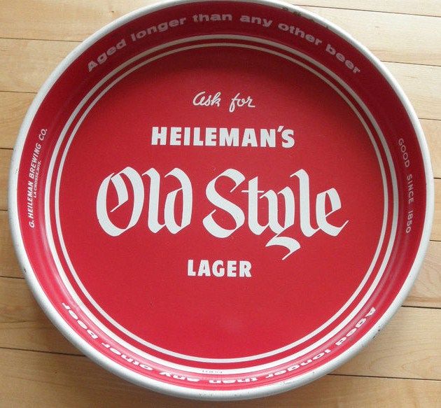 Vintage 13 inch Heilman's Old Style Beer Tray