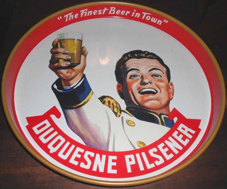 Vintage 1960's Duquense Beer Serving Tray