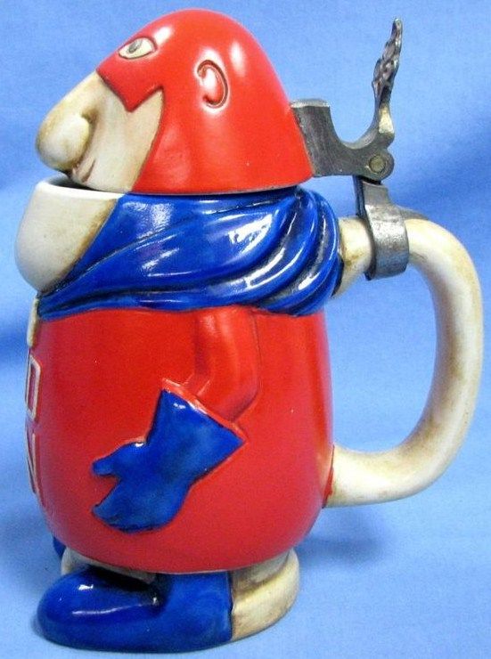 1975 Budweiser Bud Man CS-1 Beer Stein 7.5 inch 1975 Budweiser Bud Man CS-1 Beer Stein 7.5 inch