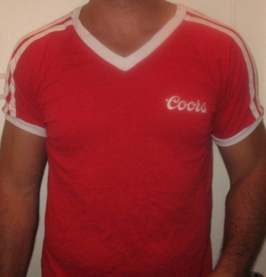 Classic Vntg 80's Coors Beer Red Tshirt Classic Vntg 80's Coors Beer Red Tshirt
