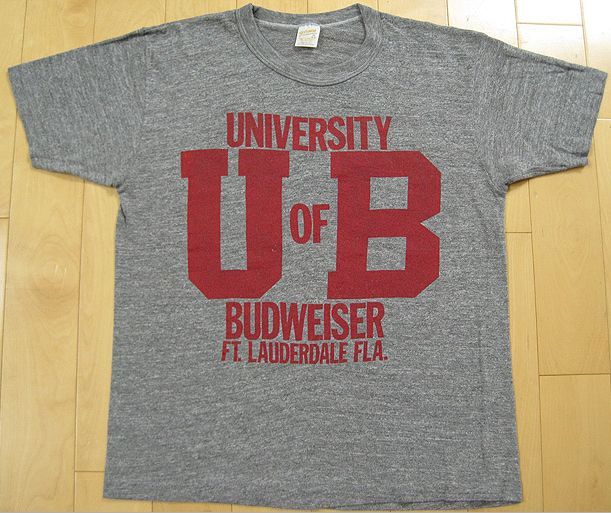 University of Budweiser Vintage 80's Tshirt University of Budweiser Vintage 80's Tshirt
