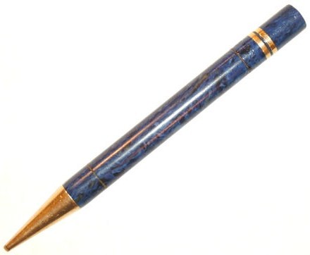 Vintage Conklin Endura Ring Top Propelling Pencil in Lapis Blue circa 1920s