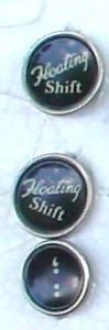 Vintage Corona Typewriter Floating Shift Keys