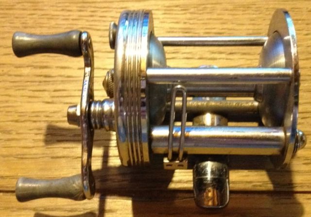 Vintage Engraved Fishing Reel JC Higgins Model #488 No. 312-3108 Vintage Engraved Fishing Reel JC Higgins Model #488 No. 312-3108