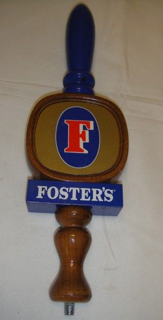 Vintage Fosters Wood Beer Tap Handle