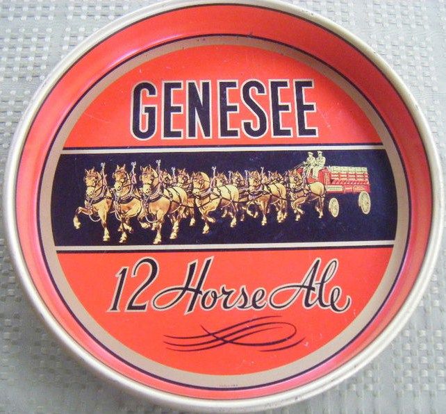 Vintage Genesee 12 Horse Ale Beer Tray