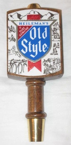 Vintage Heileman's Old Style Beer Tap Handle