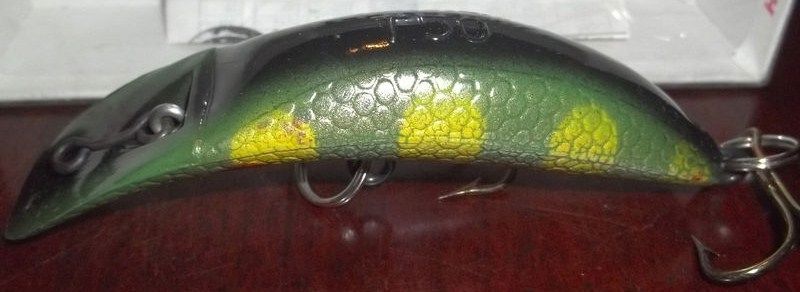 Vintage Helin Flatfish T50 Perch Scale Heavy Duty Lure Vintage Helin Flatfish T50 Perch Scale Heavy Duty Lure