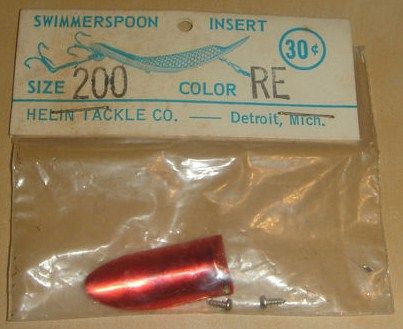 Vintage Helin Swimmerspoon Lure Insert Red Size 200 Vintage Helin Swimmerspoon Lure Insert Red Size 200
