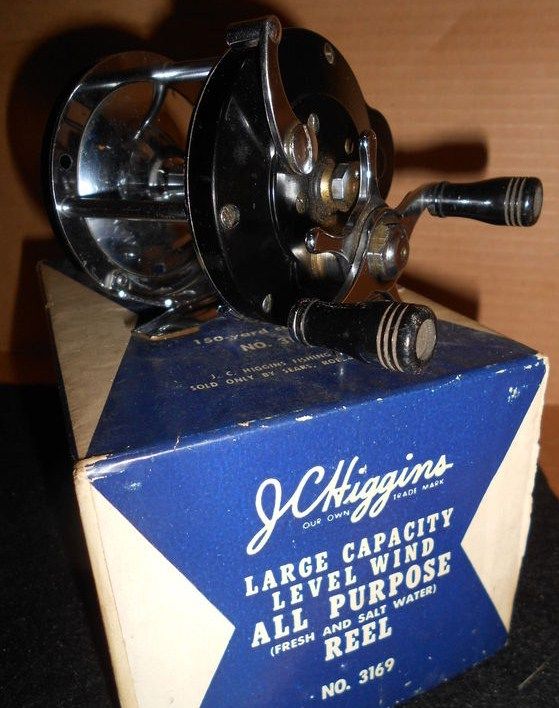 Vintage JC Higgins Level Wind Fishing Reel w/Original Box Vintage JC Higgins Level Wind Fishing Reel w/Original Box