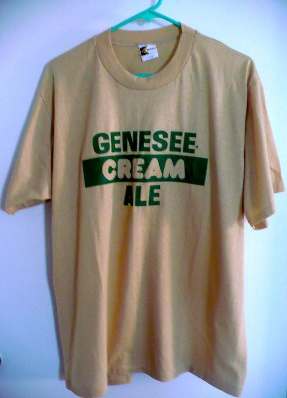 Vintage Mes Tan Green Genesee Cream Ale Shirt