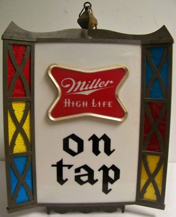 Vintage Miller High Life Hanging Beer Clock Vintage Miller High Life Hanging Beer Clock