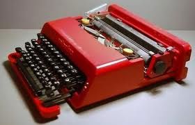 Olivetti Vintage Olivetti Red Valentine Typewriter
