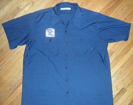 Vintage Pabst Blue Ribbon Workshirt Beer Delivery Guy Patch