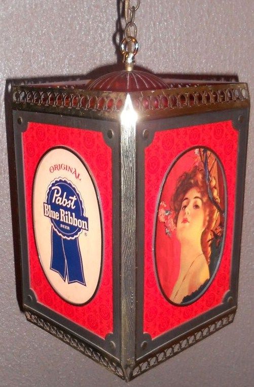 Vintage Pabst Blue Ribbon Beer Rotating Light
