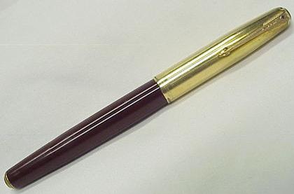 Vintage Parker Model 51 Gold Filled Cap Cordovan Vacumatic
