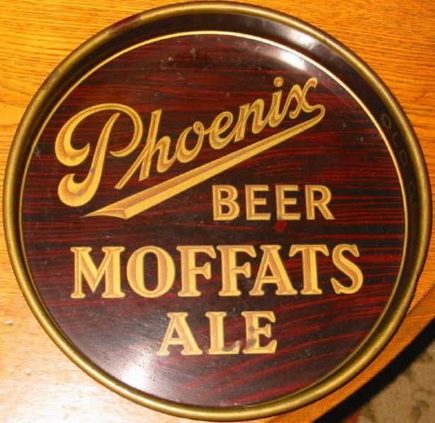 Vintage Phoenix Brewery Moffats Ale Beer Tray Vintage Phoenix Brewery Moffats Ale Beer Tray