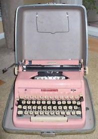 Vintage Royal De Luxe Pink Typewriter