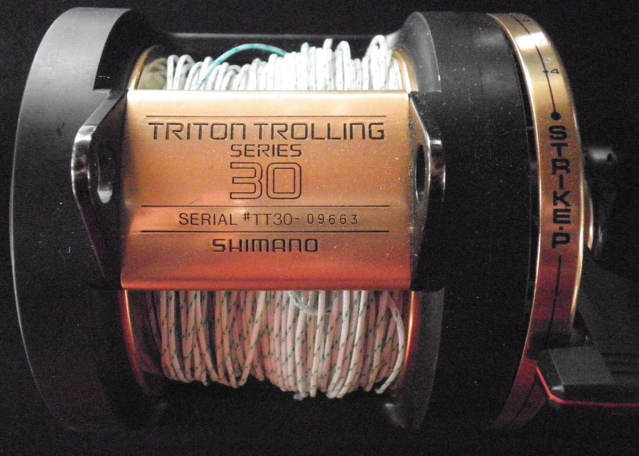 Vintage Shimano Triton Trolling 30 Big Game Reel w/Original box & Parts