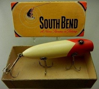 Vintage South Bend Collectible Wooden Fishing Lure w/Box