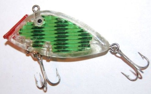 Vintage South Bend Optic Fishing Lure Green & Black