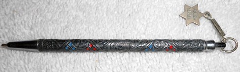 Vintage Sterling Silver Repousse Rolex Ballpoint Pen 12 Tribes of Israel Vintage Sterling Silver Repousse Rolex Ballpoint Pen 12 Tribes of Israel