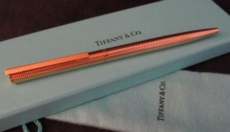 Vintage Tiffany & Co. T-Clip Gold Plated Ball Point Pen/W Germany Vintage Tiffany & Co. T-Clip Gold Plated Ball Point Pen/W Germany