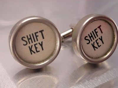 Typewriter Key Cufflinks
