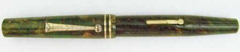 Wahl Oxford Fountain Pen Green/Gold Warranted 14K #3 Flexible Nib Wahl Oxford Fountain Pen Green/Gold Warranted 14K #3 Flexible Nib