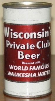 Wisconsin Private Club Beer Flat Top Can