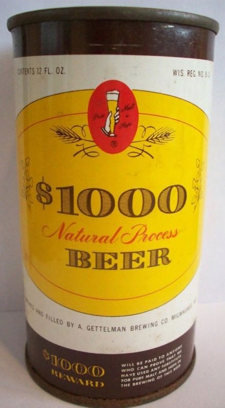 1000 Natural Process Beer Flat Top Can