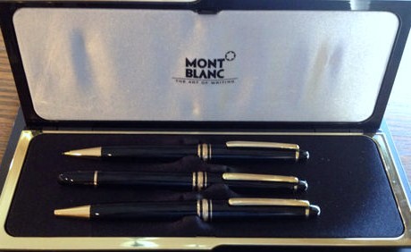Vintage Montblanc Meisterstuck Writing Instrument Set/Ballpoint-Rollerball-Pencil