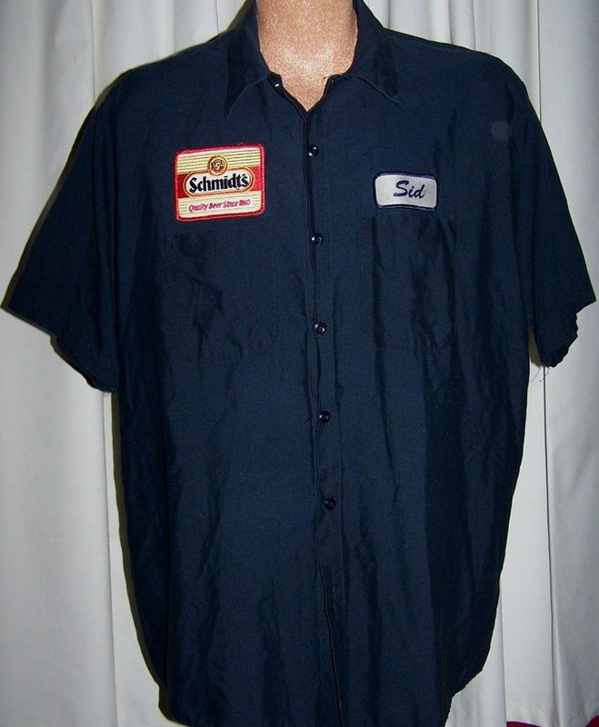 Vintage Schmidt's Beer Work Delivery Driver Uniform