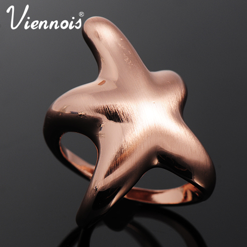 $7.00 Viennois Starfish Rose olod Cocktail Ring Viennois