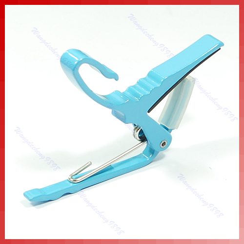 Blue Quick Change Capo for Acoustic Electric Guitar New